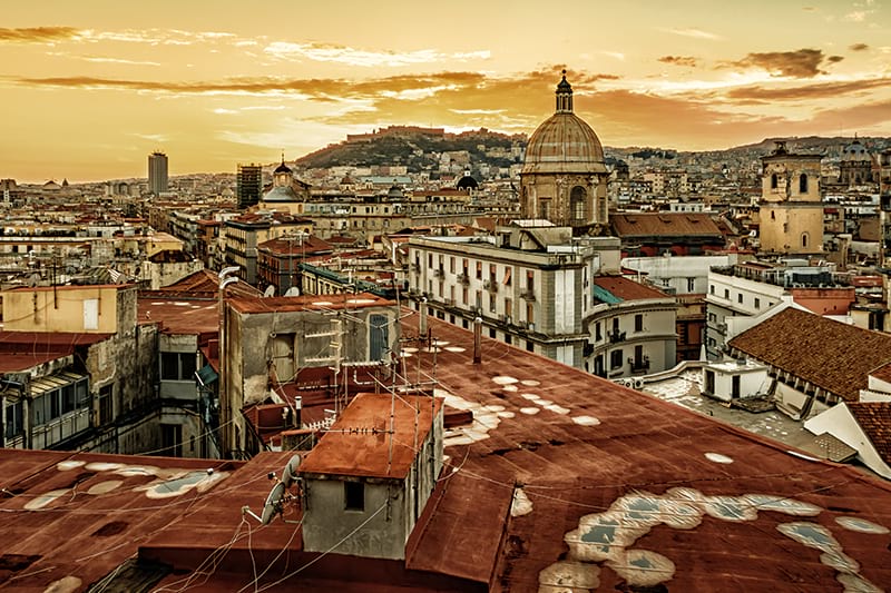 Vista panoramica di Napoli